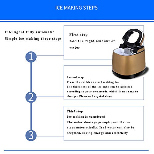 SUM Eismaschine - Theken-Eismaschine - Neues kompaktes Modell - Keine Installation erforderlich - Produziert Eiswürfel… – Bild 6