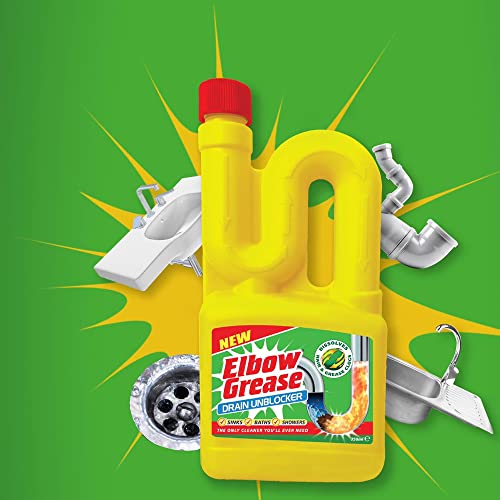 Destapacaños Elbow Grease Líquido - Limpiador de Alta Resistencia para Desagües y Fregaderos, Kit Todo en Uno para Destapar Cañerías (750 ml) miniatura 4