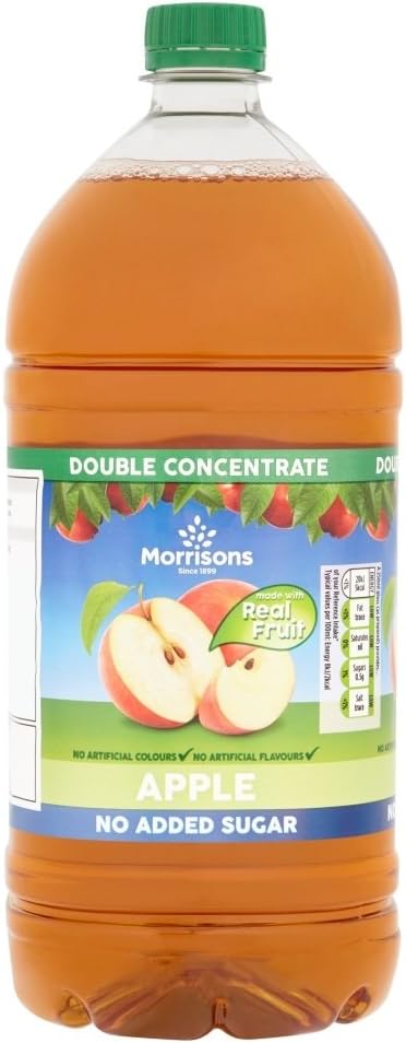 Morrisons No Added Sugar Apple Squash 1.5 litre