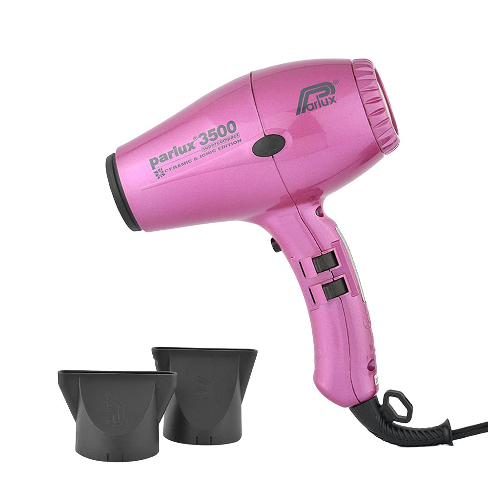 Parlux 3500 C + I Pink - Secador iónico ultracompacto, ceramic, color rosa