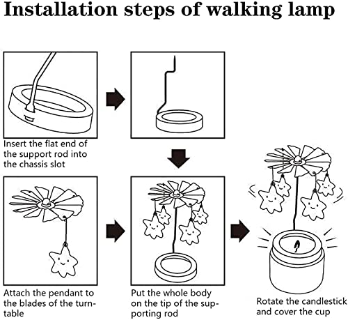 Candle Toppers Jar Candle Accessories - Rotating Candlestick Valentines Day Gift Spinning Tea Light Gold Candle Holder(Moon And Cat) #TOP5