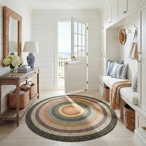 SAFAVIEH Washable Rug Outdoor Braided Collection - 5' x...