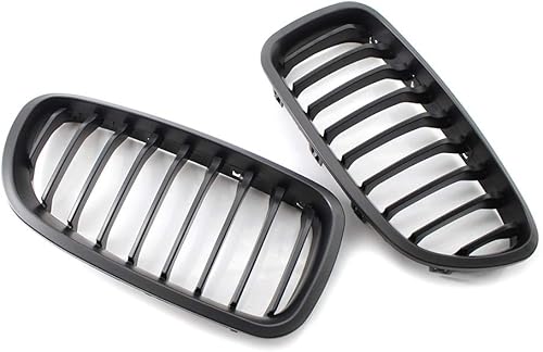 Miniatura 5 de Zhisheng - Parrilla delantera para riñón BMW, color negro mate, línea de listón, compatible con BMW F10 F11 5 Series M5 4D Sedan / 5D Touring