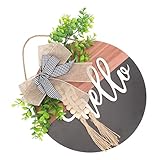 Photo Gallery yardwe cartello legno hello per ingresso targa di benvenuto per porta decorazione rustica per esterni e interni per case e negozi design con fiocco e pianta finta Photo Gallery yardwe cartello legno hello per ingresso targa di benvenuto per porta decorazione rustica per esterni e interni per case e negozi design con fiocco e pianta finta
