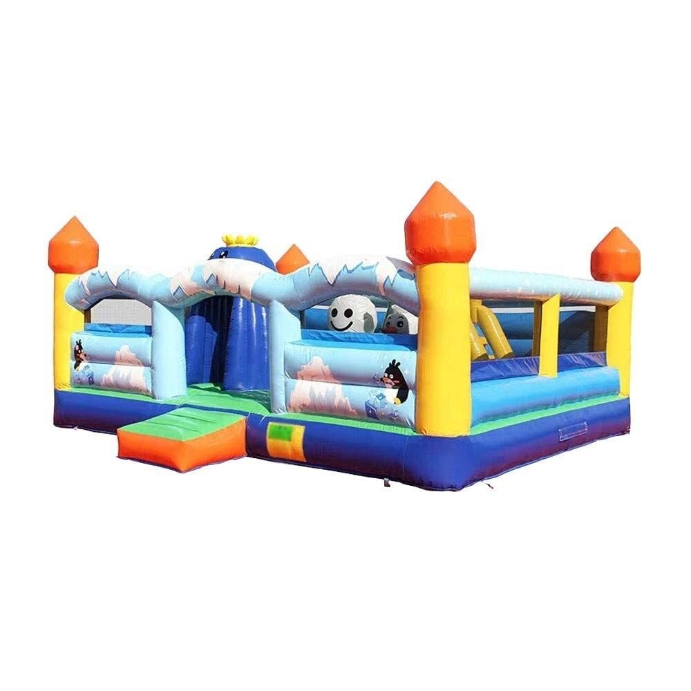 Castillo Hinchable Parque Infantil Súper Grande Interior Y Exterior Castillo para Niños Casa De Juegos Casa De Rebote Inflable con Soplador