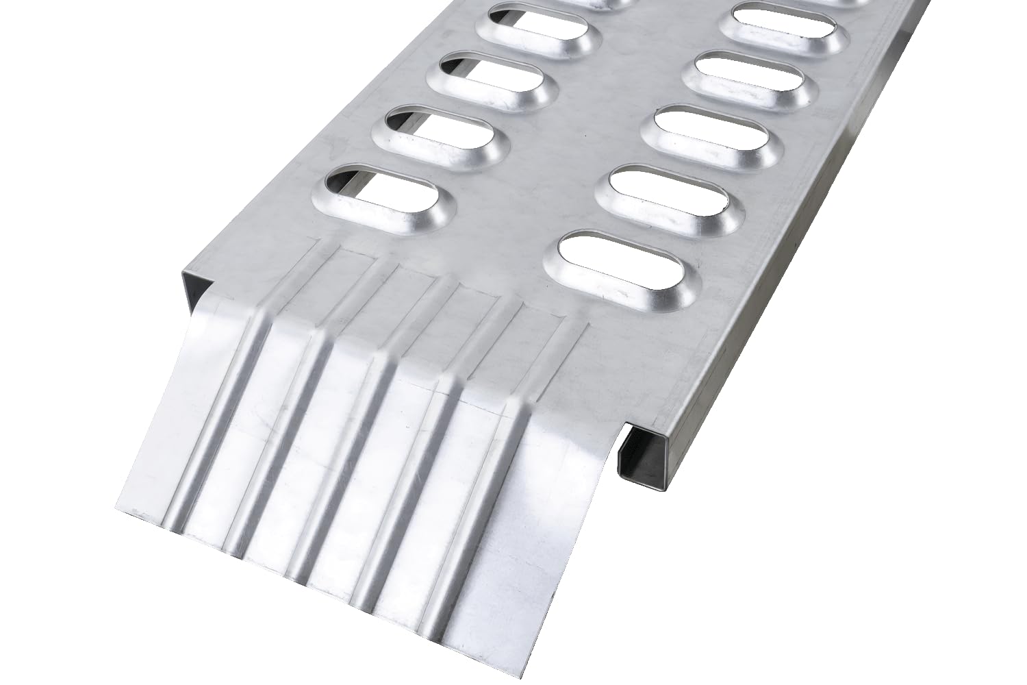CHORUS Rampa di Carico per Rimorchio 150 cm Portata 120 kg, Pedana Antiscivolo in Acciaio Zincato Spessore 1,5 mm per Caricare Tosaerba, Quad e Scooter su Pianale