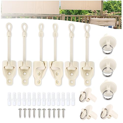 IVYSUN Shade Replacement Parts,Compatible with Coolaroo Exterior Roller Shade(Sand,3 Set)