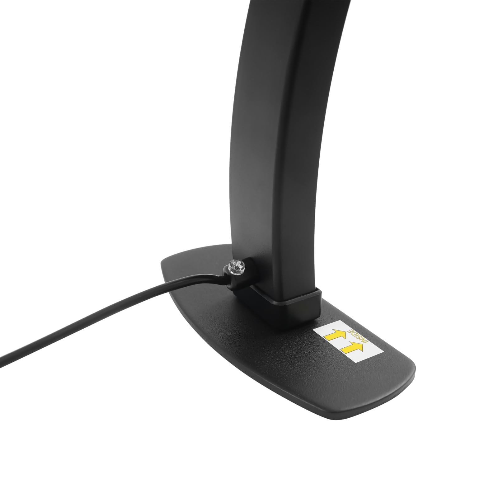 38W Halbmond Lampe für Nagel Schreibtisch (Schwarz) | Klappbar LED Nagel Schreibtisch Lampe 364 LED-Chips 10 Einstellstufen 73.8×38cm für Make-up, Maniküre usw