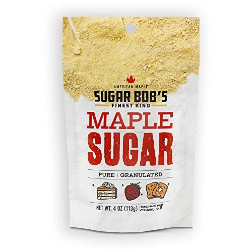 Sugar Bob’s Finest Kind, Vermont Maple Sugar, Made from All-Natural Vermont Maple Syrup, 4 oz.