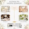 Urban Deco 24PK Table Number Holders Place Card Holders 12 Inch Table Card Holders Steel Card Holders for Photos, Food Signs, Memo Notes, Weddings, Restaurants, Birthdays (Gold 24PK) - 4