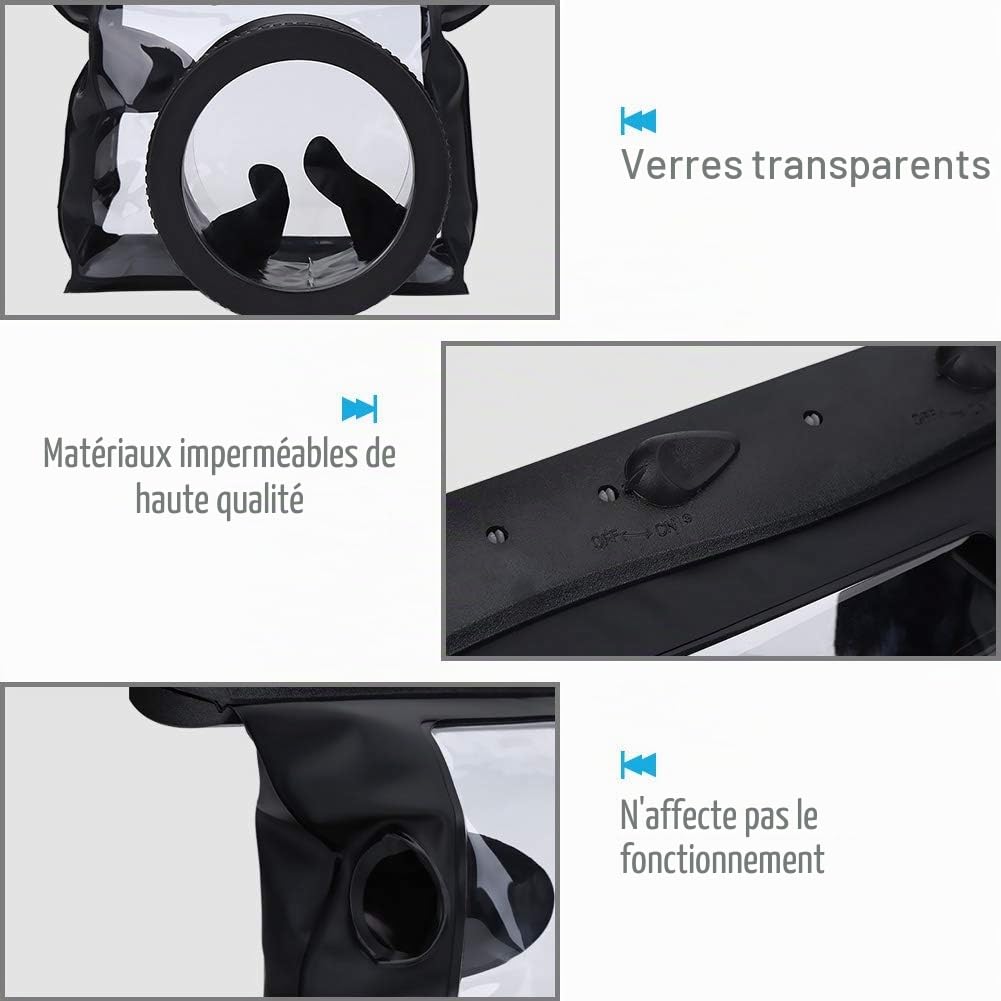 Goshyda Sac de boîtier étanche pour Appareil Photo pour Reflex numérique , étui de boîtier sous-Marin HD Pochette de Sac Sec pour la plongée à la dérive