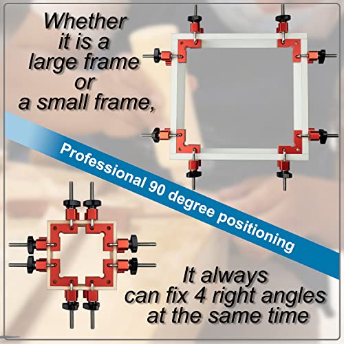 4-Pack Corner Clamps 90 Degree, 2.32"X2.32" Mini Aluminum Alloy Right Angle Clamps, Woodworking Positioning Squares For Cabinets, Drawers, Tables, Picture Frames, Boxes #TOP4