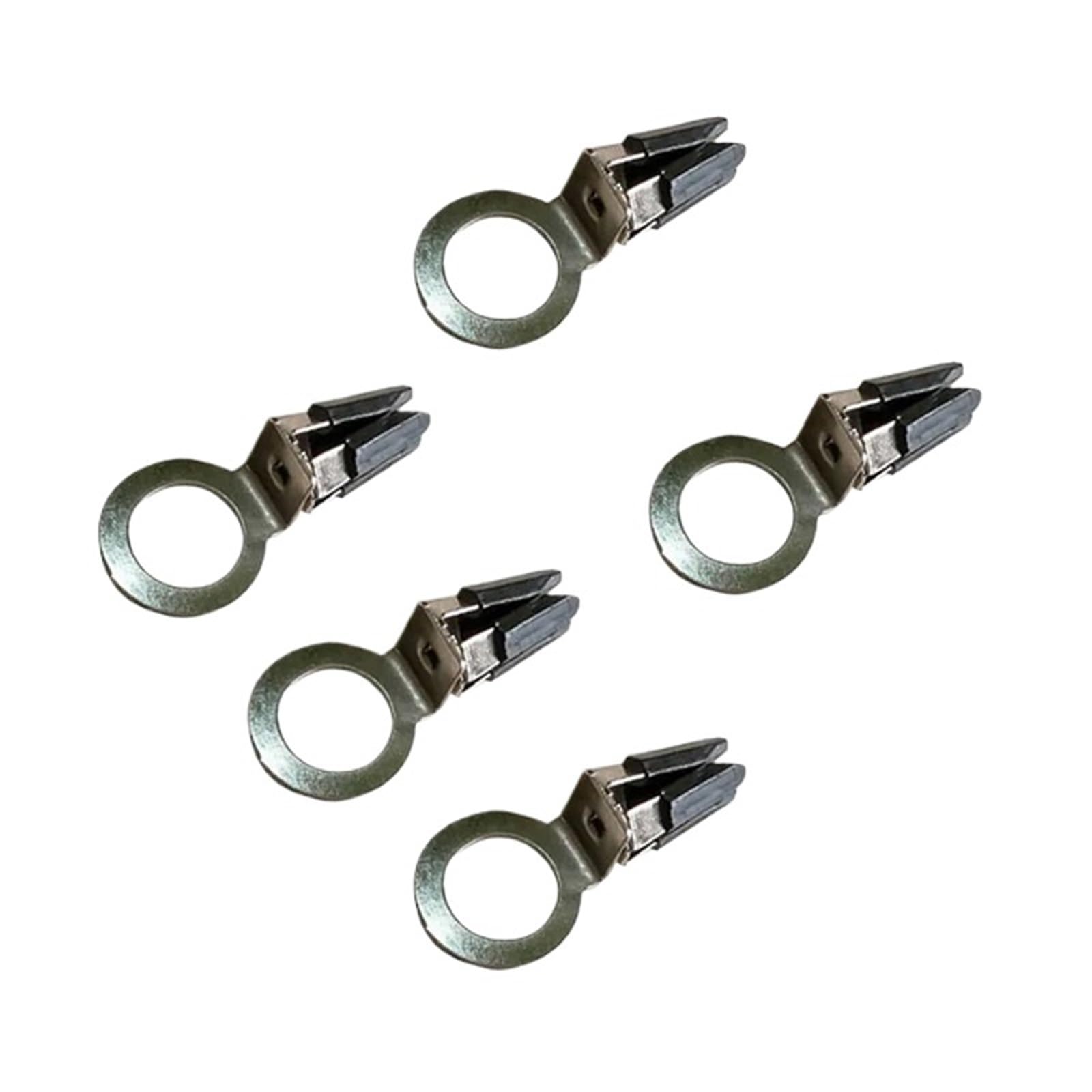 Clip per bocchetta dell'aria dell'auto, 50 pezzi, clip per profumo, in acciaio inox, bianco, in acciaio inox e vetro, colore nero