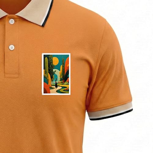 Image of Regular Fit Solid Half Sleeve Casual Tipping Collar Polo T-Shirt for Men