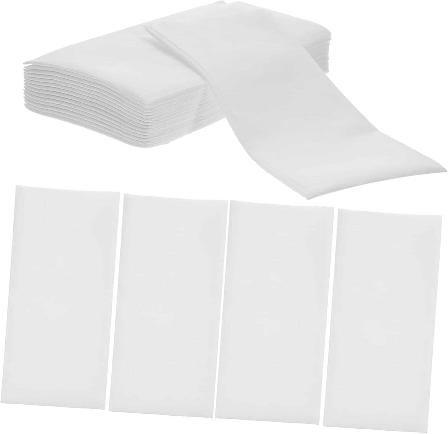 100pcs Disposable Hotel Napkins for Wedding Parties Decorative Cutlery Wrapping Napkins Absorbent Towels for Banquets and Events