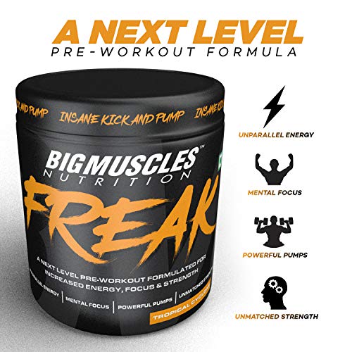 Image of Bigmuscles Nutrition Premium Gold Whey 1Kg & Bigmuscles Nutrition Freak Pre-Workout Tropical Cyclone 180g