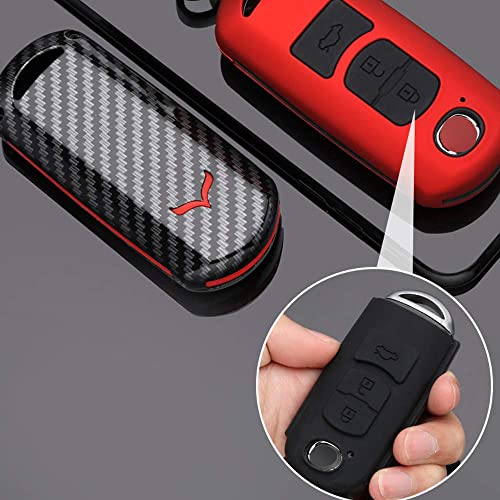 Ontto - Custodia per chiave auto per Mazda 2 3 5 6...