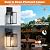 2 Pack Dusk to Dawn Exterior Lighting Fixtures Wall Mount, Sensor Outside Front Porch Lights for House, Outdoor Lantern Lamp, Waterproof Wall Sconce Lights, Black Coach Light for Garage Entryway