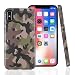 Produktbild Cujas iPhone XS/X Hülle, Weiche Camouflage Silikon Schutzhülle Blickdicht mit IMD-Technologie Camo Militär Muster Case Schutz Handyhülle (iPhone XS/X Grün)