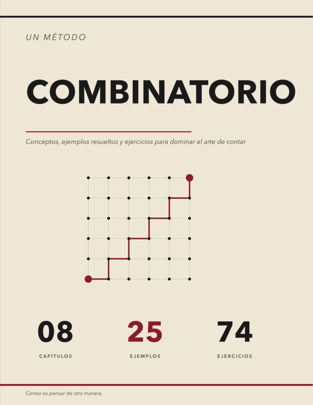 El Método Combinatorio: Conceptos, Ejemplos Resueltos y Ejercicios para Dominar el Arte de Contar | Biyecciones, Inclusión–Exclusión, Números de Catalan, Funciones Generadoras, Burnside y Pólya