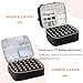 Uross Nail Polish Organizer Bag Holds 84 Bottles Nail Polish & Nail Lamp, Gel Nail Polish Organizers and Storage box for Nail Tech, Nail Kit Supplies Organizer Case-Black