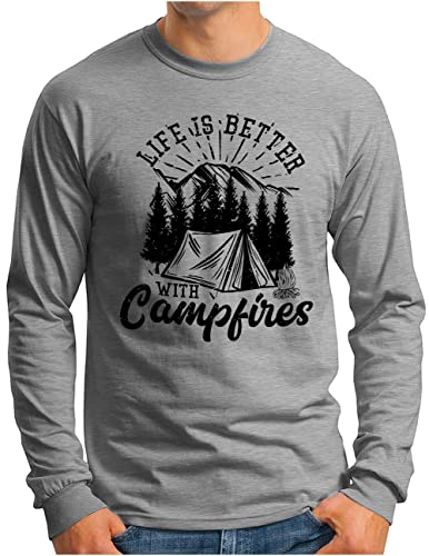 T-shirt manches longues homme OM3 anti-frottement pour marcher et camper sans gêne