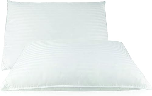 Miniatura 9 de Cozy Dream - Almohadas de plumas y plumón de ganso, certificado RDS, funda 100% algodón, colección de hotel, para dormir en cama, soporte medio,