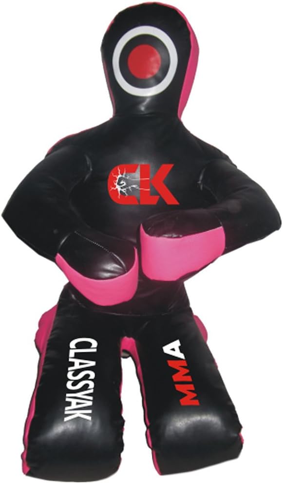 Classyak MMA Jiu Jitsu Martial Arts Training Wrestling Black Sitting Position Punching Bag - Unfilled