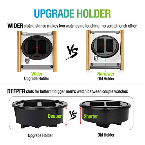Bamboo Watch Winder Double For Automatic Watches By Watch Winder Smith #TOP3