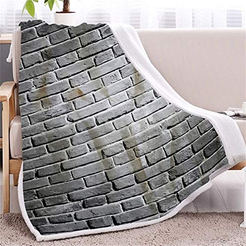 Blanket Sherpa Wolldecke Wand Decke Bettwäsche Plüsch-Decke 3D Animal (Color : 1, Size : 130cmx150cm)