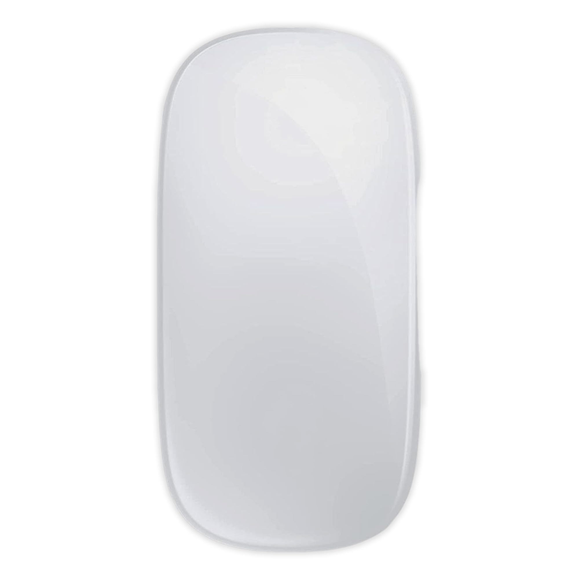Glassology Magic Mouse - White Multi-Touch Surface Rechargeable Wireless Touch Scroll Optical Mouse Strong Bluetooth 5.1 Connection,1600 DPI Precision Sensor for iPad, iMac, Desktop & Laptop Elegant