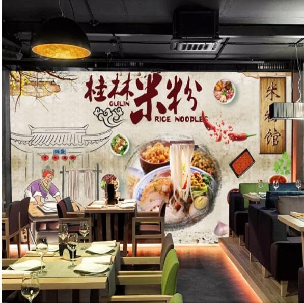 Décoration murale restaurant de nouilles papier peint snack bar 150x105