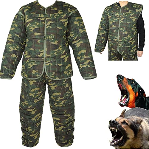 LXT PANDA Conjunto de Traje de Entrenamiento para Perros, protección Profesional para Perros Grandes, Traje de Mangas para morder, Chaqueta y Pantalones de Entrenamiento para Perros policía Cover