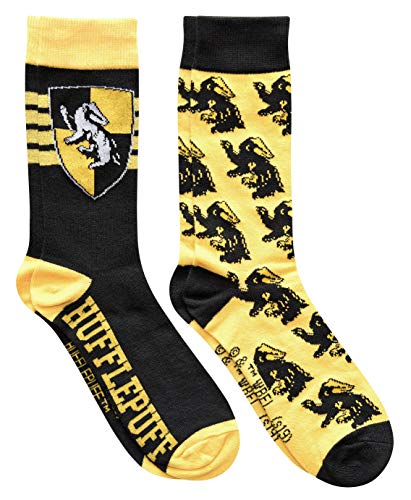 Chaussettes Harry Potter Poufsouffle homme T39-40 : lot de 2 paires