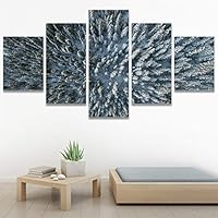 SIGNWIN 5 Panel Canvas Wall Art Greenlands for Home Decorations Ready to Hang - 60