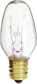 Satco S4724 Candelabra Base Night Light Bulb, 4 Watts