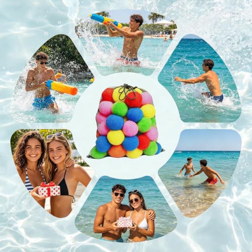 Bolas acuáticas reutilizables de esponja para evitar residuos en playa 5