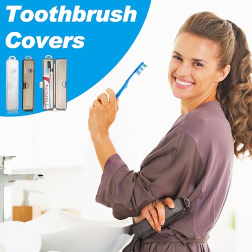 Draupnir 06015 Toothbrush Travel Case 4 Pcs, Transparent Toothbrush Holders, Plastic Toothbrush Case Portable Toothbrush Cover 7.87 X 1.85 X 1.18 Inches thumb #6