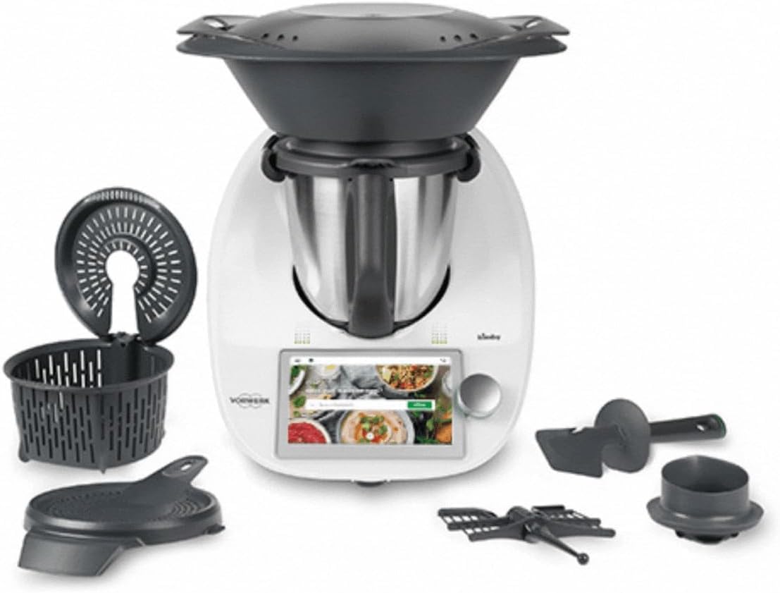 VORWERK BIMBY TM6 Rigenerato come Nuovo – Robot da Cucina Multifunzione 20+ in 1 con Touchscreen, Cookidoo® Integrato, Cottura Alta Temperatura, Sottovuoto e Varoma – Garanzia e Assistenza incluse