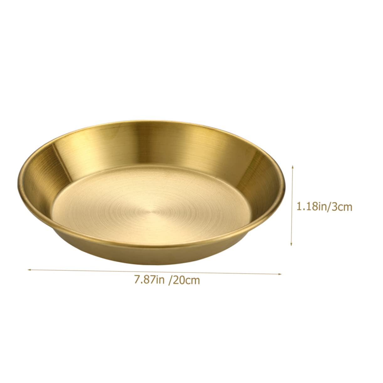 CONGARTENO Stainless Steel Food Dish Pizza Plate for Serving Cold Dishes Hot Meals Food Plate Easy to Clean Lightweight Portable for Home Outdoor Use