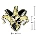 STORM BUY Venetian Masquerade Costume Mask Decoration Jester Masks for Ball Holloween Mardi Gras Cosplay Party (Large (Black))