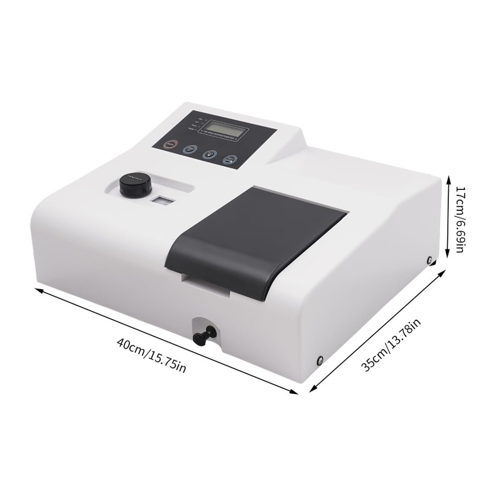Espectrofotómetro de laboratorio Digital, espectrofotómetro Visible, pantalla LCD, lámpara tungsteno 350-1020nm, equipo analítico,Alta Precisión(722N)