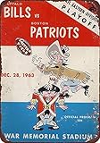 Joeaney New Tin Sign Aluminum Retro 1963 Boston Patriots Program Metal Sign 8 X 12 Inch