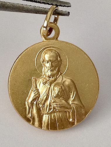 SAINT JUDE THADDEUS APOSTLE MEDAL - PATRON SAINT OF IMPOSSIBLE CASES - 100% MADE IN ITALY (St.Jude (Round Shape))