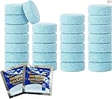 Santa Nope 100 Pcs Windshield Washer Fluid Tablets – Solid Concentrated Glass Cleaner for Car, Kitchen, Windows – 1 Tablet Makes 1 Gallon – Effervescent Wiper Fluid, No Harsh Chemicals