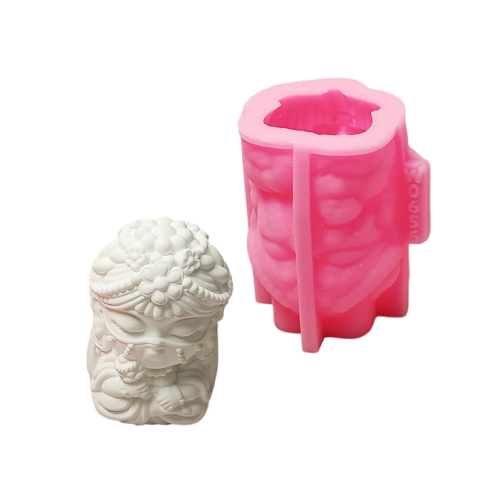 Yhplxyuus 3D Loulan Princess Molds Casting Molds Plasters Silicone Ornament Cement Epoxy Resin