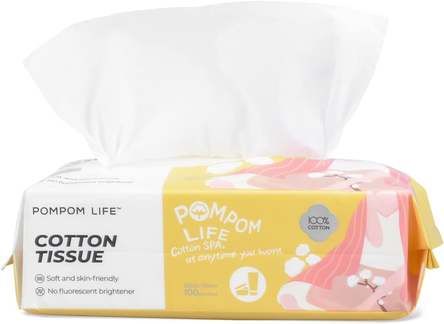 POMPOM LIFE Disposable Face Towel Amazon.co.uk Home & Kitchen
