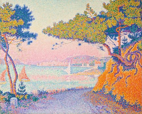 Lienzo de Paul Signac Golfe Juan obra de arte clásico para un salón elegante y luminoso