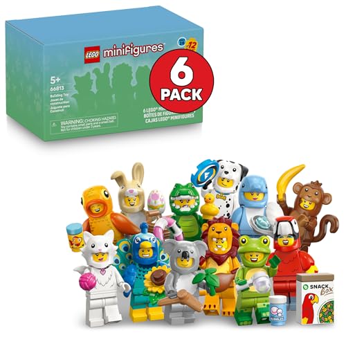 LEGO Minifigures Animal Series 28 6 Pack - Kids Toys in Sealed Mystery Boxes - Animal Themed Figures to Collect - Birthday Party Favors & Gift Idea...