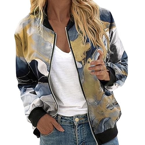 Sunnyuk Chaqueta Fina Mujer Chaquetas Chaqueta de Trabajo Ligera con Bolsillos Casual Fruncida Elástica Chaquetas de Traje